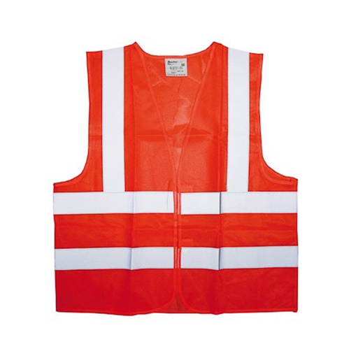 [CHA-BRU-60136] CHALECO DE SEGURIDAD REFLECTIVO COLOR ROJO TALLA M REF. 60136 MARCA BRUFER
