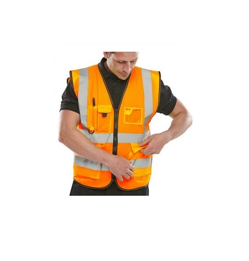 [CHA-SUM-CHXLO-203] CHALECO DE SEGURIDAD REFLECTIVO NARANJA TALLA XL MARCA SUMIPLOCA