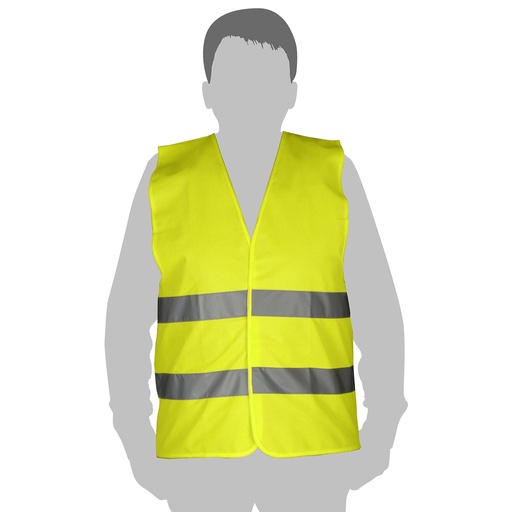 [CHA-TOL-45103] CHALECO REFLECTOR AMARILLO TALLA M - POLIESTER - CINTA REFLECTANTE DE 5 CM REF. 45103 MARCA TOLSEN