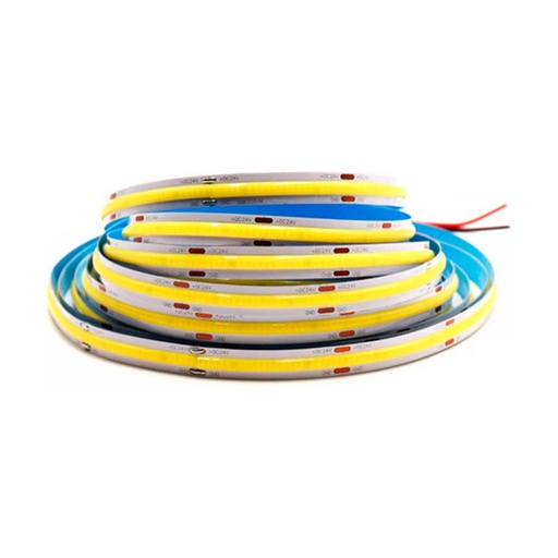 [CIN-BAR-ILU.03.01] CINTA LED TIPO COB S/PUNTOS 5MTS 12 V 6500 K SIN TRANSFORMADOR REF.ILU.03.01 MARCA BARI