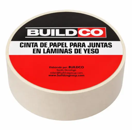 [CIN-BUI-PAPE1] CINTA DE PAPEL PARA DRYWALL TAPA JUNTAS DE 5 CM 2" X 75 MTS REF.060019 COD.000168 MARCA BUILDCO