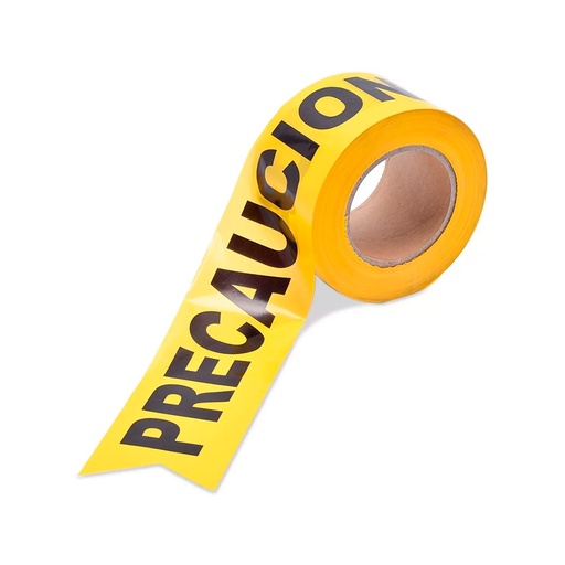 [CIN-GUA-PRE-AMA] CINTA DE SEGURIDAD COLOR AMARILLO " PELIGRO NO PASE" ROLLO 250 MTS MARCA GUANTCA