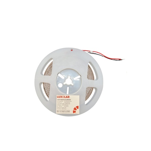 [CIN-LUX-V2835.24.24.BC] CINTA LED SMD 24W/M 240 LED/M 5 MTS 24VDC 3000K REF. 2835.24.24W.BC SIN TRANSFORMADOR LUXOLAR