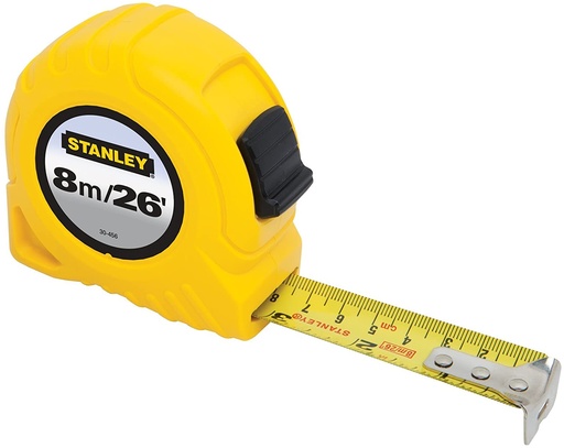 [CIN-STA-30456S] CINTA METRICA GLOBAL 1" X 8 MTS REF. 30-456S MARCA STANLEY