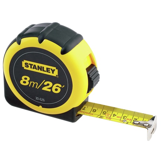 [CIN-STA-30626] CINTA METRICA DE 1" X 8 MTS MOD. GLOBAL PLUS REF. 30-626 / CIN-732 MARCA STANLEY