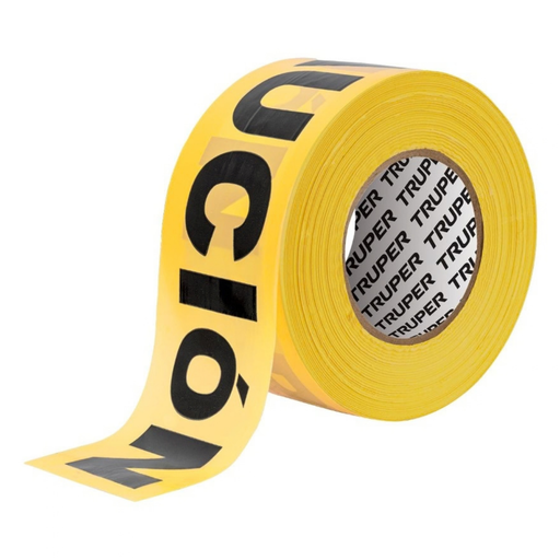[CIN-TRU-12583] CINTA BANDA AMARILLA "PRECAUCION" 3" X 304 MTS MOD.CIDE-301 REF.12583 MARCA TRUPER