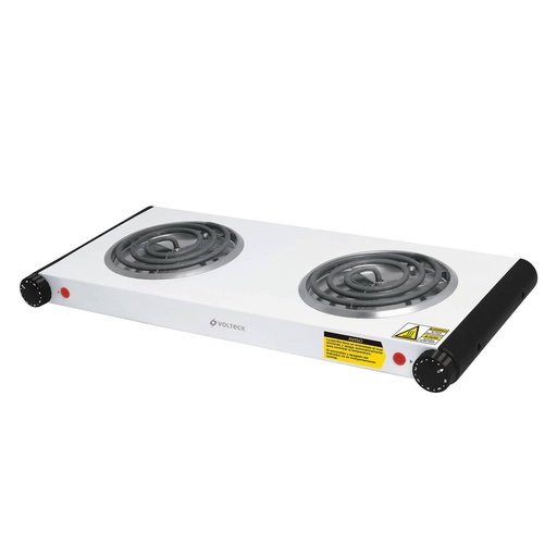 [COC-VOL-48127] COCINA ELECTRICA DE 2 HORNILLA 110V 775W C/U60HZ / 6 NIVELES DE TEMP. REF. 48127 MARCA VOLTECK