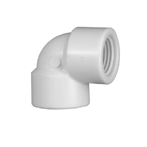 [COD-CON-CAFC8004] CODO PVC AF ASTM 1 1/2" X 90° CON ROSCA REF. CAFC8004 MARCA INPLAVEN