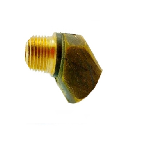 [COD-VEN-680] CODO 45° DE LATON - ROSCA NPT 1/4X1/4" REF. 124-BV-08X08 MARCA VENEPRO