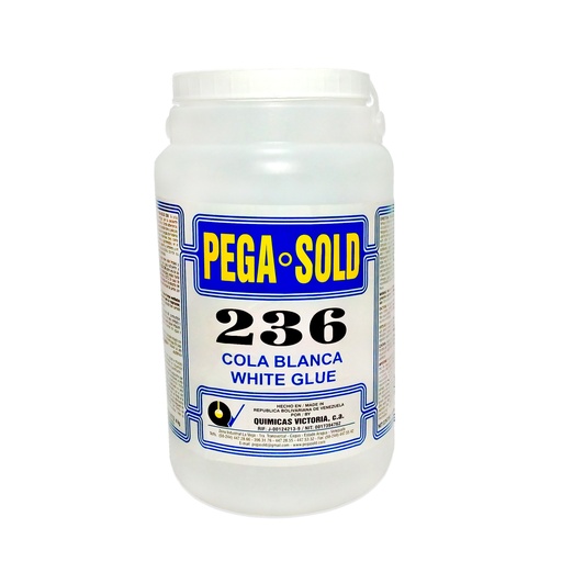 [COL-PEG-236551] COLA BLANCA / PEGA / PEGAMENTO N° 236 - 1 GL DE 4 KG REF. 7592203236551 MARCA PEGA SOLD