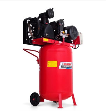 [COM-DOM-29-CV-200-75TH] COMPRESOR VERTICAL C/RUEDAS 200 LTS 7.5 HP 220V TRIFASICO REF.29-CV-200/75TH MARCA DOMOSA