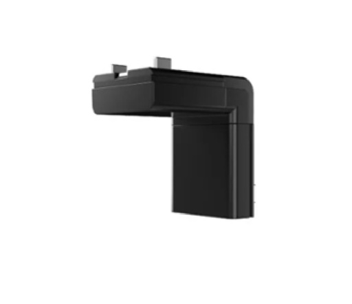 [CON-LUM-LUM-640] CONECTOR 48V MODULO DE CONEXION ANGULO 90° PARED-TECH P/RIEL MAGNETICO SLIM NEGRO REF.LUM-640 LUMIND