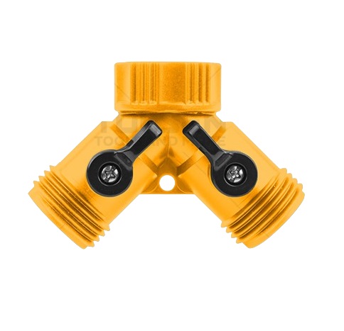 [CON-TOL-57369] CONECTOR DOS VIAS PLASTICO PARA MANG. C/ LLAVE DE PASO - DIAM: 3/4" NH / ABS REF. 57369 MARCA TOLSEN