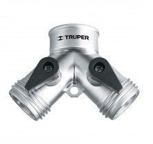 [CON-TRU-10372] CONEXION TIPO "Y" METALICA PARA JARDIN DE 3/4" X 3/4" MOD. AD-2 REF.10372 MARCA TRUPER