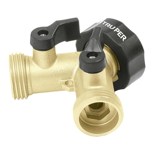 [CON-TRU-10375] CONEXION TIPO "Y" METALICA PARA LAVADORAS DE 3/4" X 3/4" MOD. AD-2X REF.10375 MARCA TRUPER