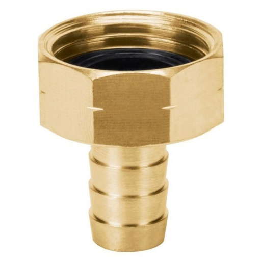 [CON-TRU-12700] CONEXION PARA MANGUERA SENCILLO HEMBRA DE 1/2" LATON MAQUINA 1/2" MOD.CF-1/2B REF.12700 MARCA TRUPER