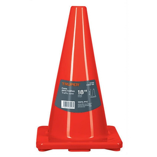 [CON-TRU-13120] CONO DE SEGURIDAD FLEXIBLE 45 CM MOD. CONO-45 REF. 13120 MARCA TRUPER
