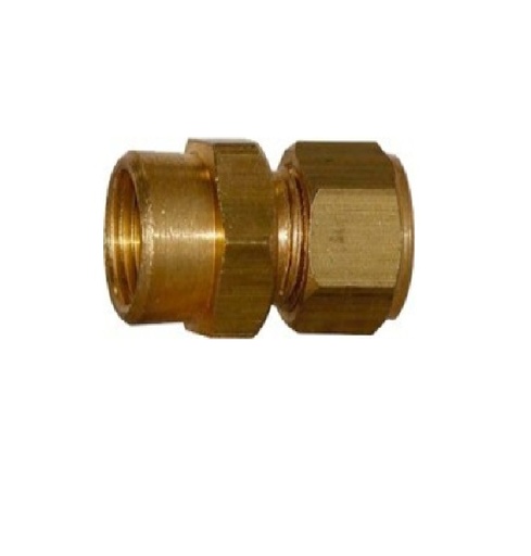 [CON-VEN-1524] CONEXIÓN DE LATON / EXTENSIÓN QUEMADOR COMP. 3/16X3/16" REF. EXT-V-06X06 MARCA VENEPRO