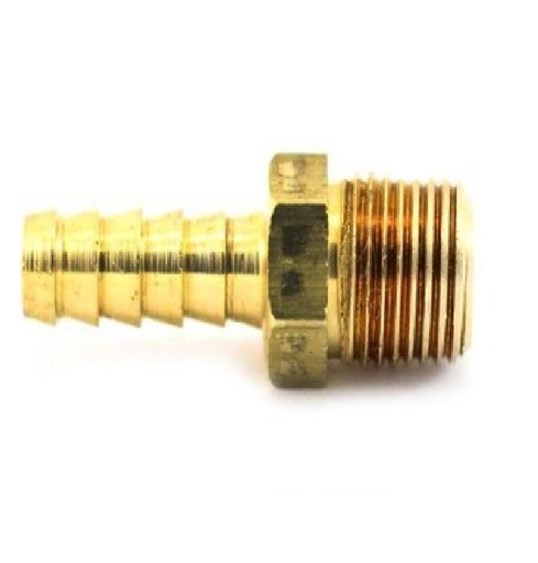 [CON-VEN-1581] CONECTOR MACHO MANGUERA DE LATON - ESPIGA X MILIMETRICO 1/4X14MMX1.50 REF. 203-V-12 MARCA VENEPRO