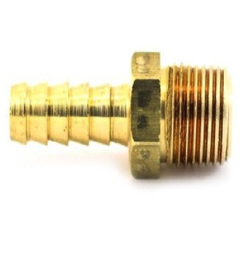 [CON-VEN-1652] CONECTOR MACHO MANGUERA DE LATON - ESPIGA X MILIMETRICO 3/8X12MMX1,25 REF. 203-V-36 MARCA VENEPRO