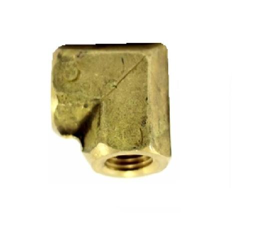 [CON-VEN-491] CODO DE 90° DE LATON - ROSCA NPT 1/8" REF. 100-BV-04 MARCA VENEPRO