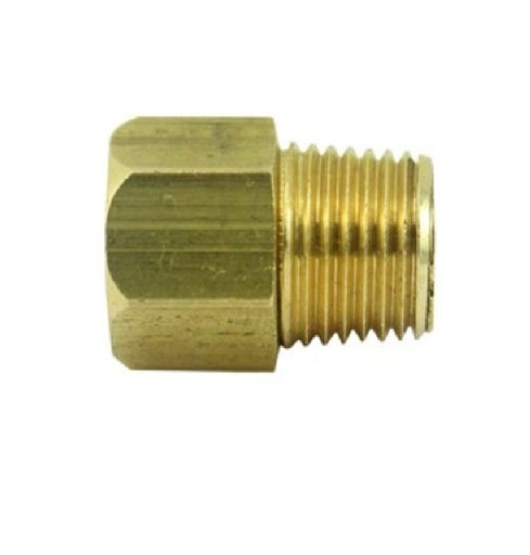 [CON-VEN-711] CONECTOR FLARE DE LATON - DIAM. DE TUBO X NPT 3/16X1/8" REF. 188-DV-06X04 MARCA VENEPRO