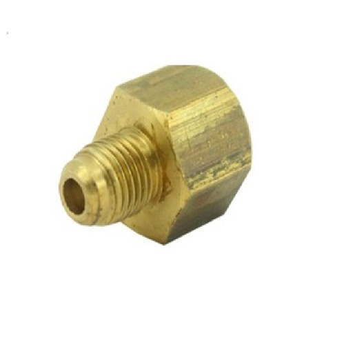 [CON-VEN-863] CONECTOR HEMBRA DE LATON DIAM. DE TUBO X DIAM. DE TUBO 3/8X1/4" REF. 646-FV-12X08 MARCA VENEPRO