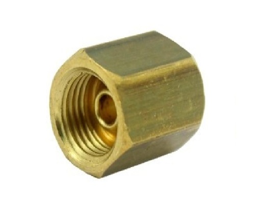 [CON-VEN-95] CONEXIÓN DE LATON UNIÓN FLARE 45° INVERTIDA HEMBRA 1/2X1/2 " REF. 42-WV-16X16 MARCA VENEPRO
