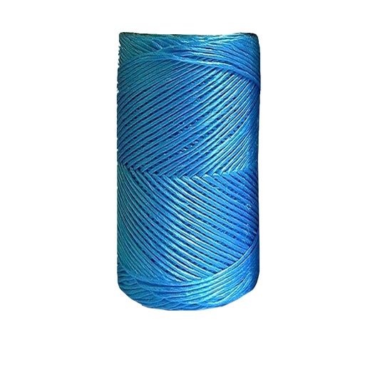 [COR-ELE-PP30A] CORDEL SINTETICO DE POLIPROPILENO COLOR AZUL ( ROLLO 500 GR ) ( 375 MTS) REF. PP30 MARCA ELEFANTE