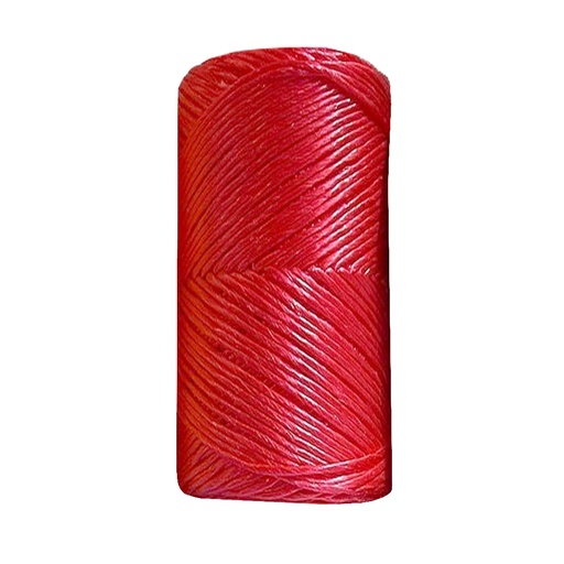 [COR-ELE-PP30R] CORDEL SINTETICO DE POLIPROPILENO COLOR ROJO ( ROLLO 500 GR) (375 MTS ) REF. PP30 MARCA ELEFANTE