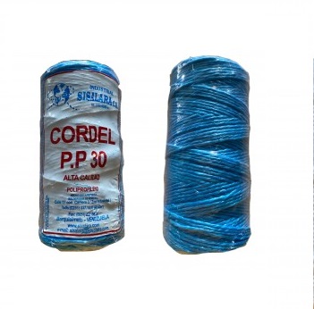 [COR-SIS-PP30A] CORDEL SINTETICO DE POLIPROPILENO COLOR AZUL ROLLO (0.379 KG ) REF. PP30 MARCA SISALARA
