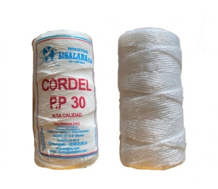 [COR-SIS-PP30BE] CORDEL SINTETICO DE POLIPROPILENO COLOR BEIGE ROLLO ( 0.379 KG ) REF. PP30 MARCA SISALARA