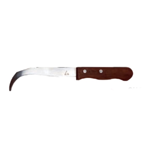 [CUC-BEL-111007MM] CUCHILLO CURVO BANANERO DE 7" MANGO MADERA (GURBIA) REF. 1110-7 MM COD. 223313 MARCA BELLOTA