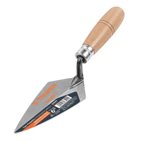 [CUC-PRE-12990] CUCHARA PARA ALBAÑIL 6" PUNTA FINA T/FILADELFIA MOD. CT-6" REF. 21054 MARCA TRUPER