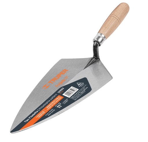 [CUC-PRE-12993] CUCHARA PARA ALBAÑIL 11" PUNTA FINA T/FILADELFIA MOD. CT-11" REF. 12993 MARCA PRETUL
