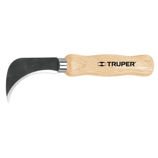 [CUC-TRU-14462] CUCHILLO MANGO MADERA HOJA CURVA PARA LINOLEO 8" MOD.NL-8 REF.14462 MARCA TRUPER