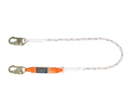 [CUE-TRU-10763] CUERDA / LINEA DE VIDA /ESLINGA PROTECCION CON 2 GANCHO 1.8 MTS CAB-5431-18-A REF.10763 MARCA TRUPER