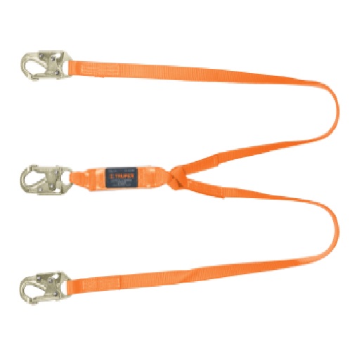 [CUE-TRU-17041] CUERDA / LINEA DE VIDA /ESLINGA PROTECCION CON 3 GANCHO 1.8 MTS CAB-5433-18-A REF.17041 MARCA TRUPER