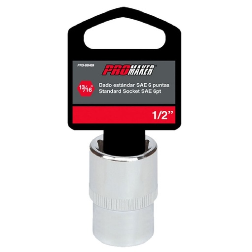 [DAD-PRO-DD459] DADO CORTO HEXAGONAL 1/2" X 13/16" REF. PRO-DD459 MARCA PROMAKER