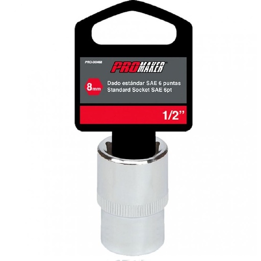 [DAD-PRO-DD468] DADO CORTO HEXAGONAL 1/2" X 8 MM REF. PRO-DD468 MARCA PROMAKER