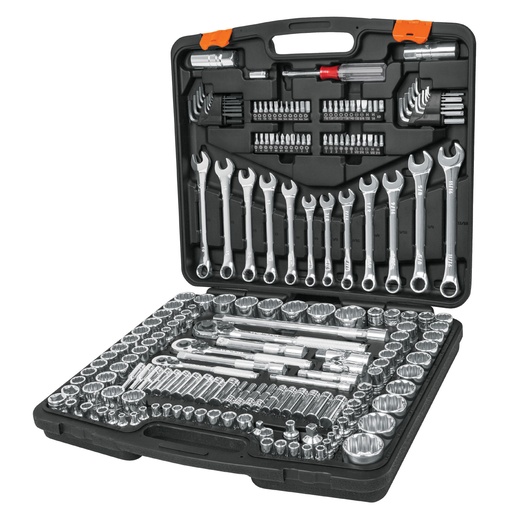 [DAD-TRU-12894] JUEGO DE DADOS 199 PZAS DE 1/4" - 3/8" - 1/2" MOD. JD-199MP REF.12894 MARCA TRUPER