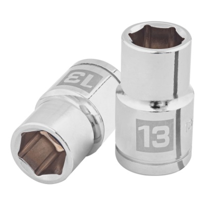 [DAD-TRU-13263] DADO HEXAGONAL 6 PUNTAS 1/2" X 13 MM MOD. D-1213-M REF. 13263 / 647301 MARCA TRUPER