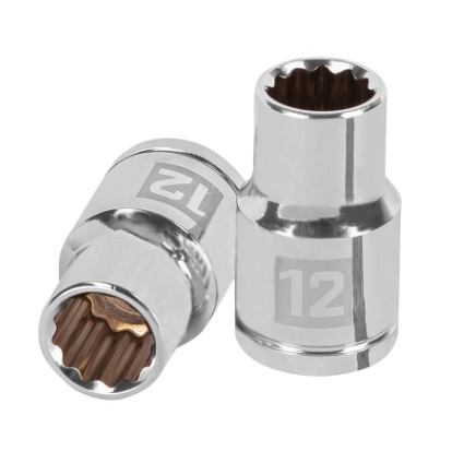 [DAD-TRU-13526] DADO 12 PUNTAS 1/2" X 12 MM MOD. D5412EM REF. 13526 / 615492 MARCA TRUPER