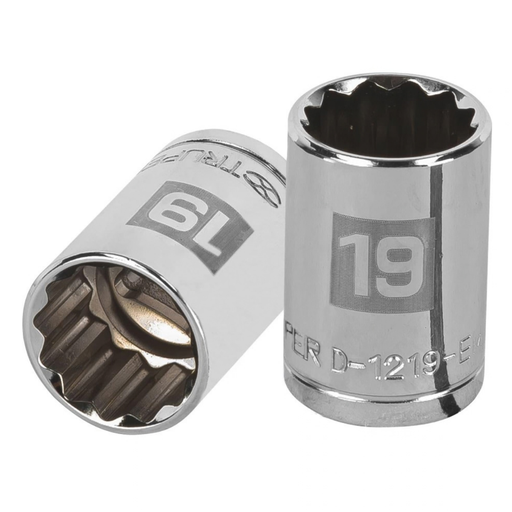 [DAD-TRU-13533] DADO 12 PUNTAS 1/2" X 19 MM MOD. D-1219-M REF. 13533 / 615560 MARCA TRUPER