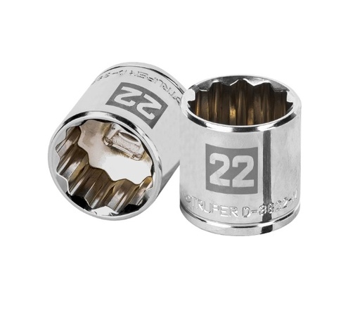 [DAD-TRU-13642] DADO 12 PUNTAS 3/8" X 22MM MOD. D-5222-M REF. 13642 MARCA TRUPER