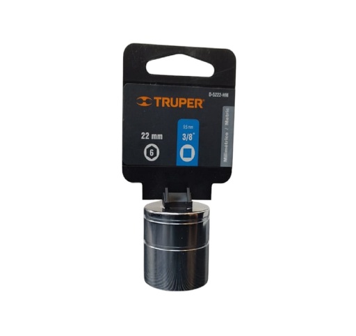 [DAD-TRU-13686] DADO 6 PUNTAS 3/8" X 22MM MOD. D-5222-HM REF. 13686 MARCA TRUPER