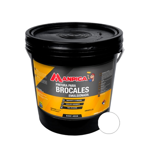 [DEM-MAN-CEM-100-40] PINTURA DEMARCACION BROCAL CUÑETE DE 4 GL COLOR BLANCO REF. CEM-100-40 MARCA MANPICA