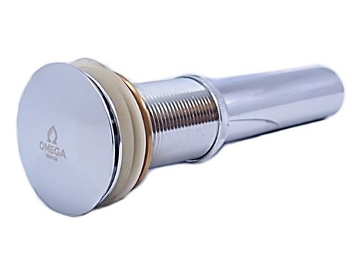 [DES-OME-KD-393-1] DESAGUE PARA LAVAMANO METALICO PUSH BUTTON REDON ( CON REBOSE ) REF. KD-393-1 MARCA OMEGA