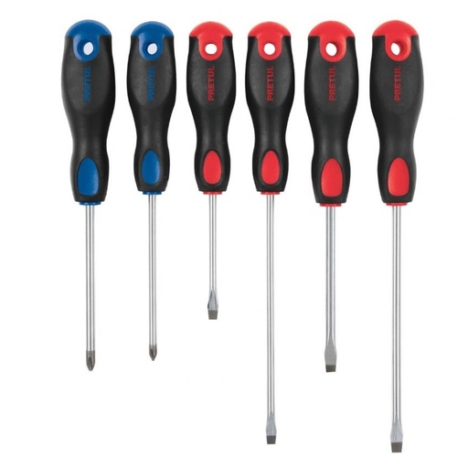 [DES-PRE-20220] DESTORNILLADOR JGO. 6 PZAS. MOD. JD-6BP REF. 20220 MARCA PRETUL