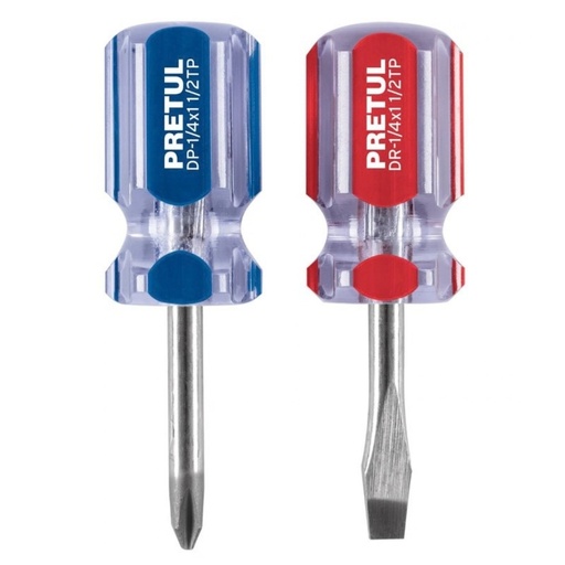 [DES-PRE-21379] DESTORNILLADOR JGO. 2 PZAS. MOD. JD-1/4" X 1 1/2" REF. 21379 MARCA PRETUL